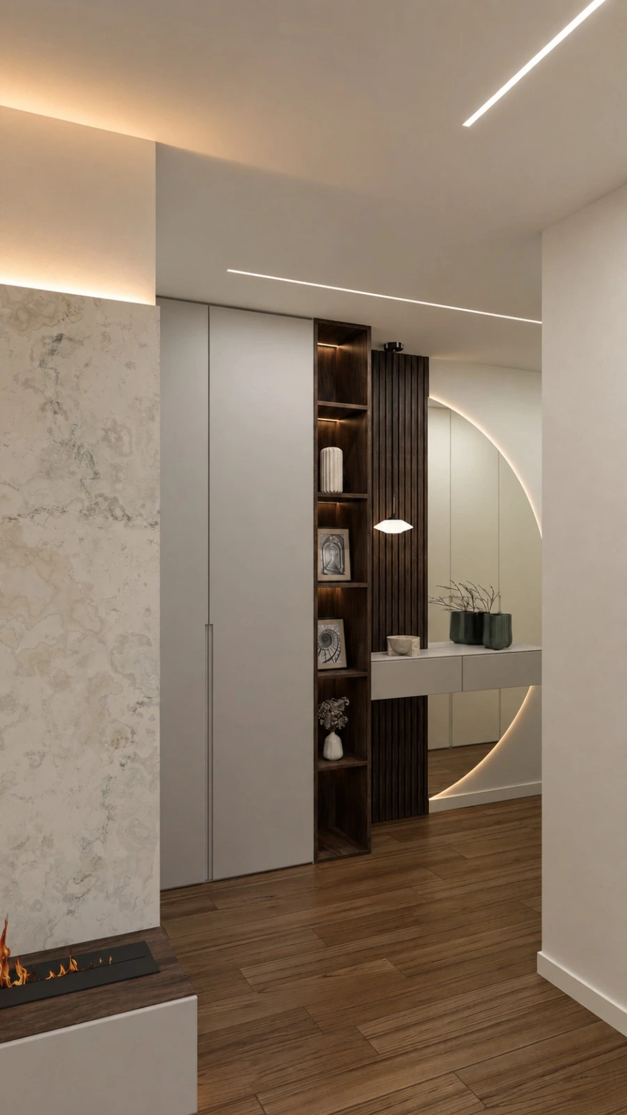 Hall de entrada do apartamento em Vila Nova de Gaia