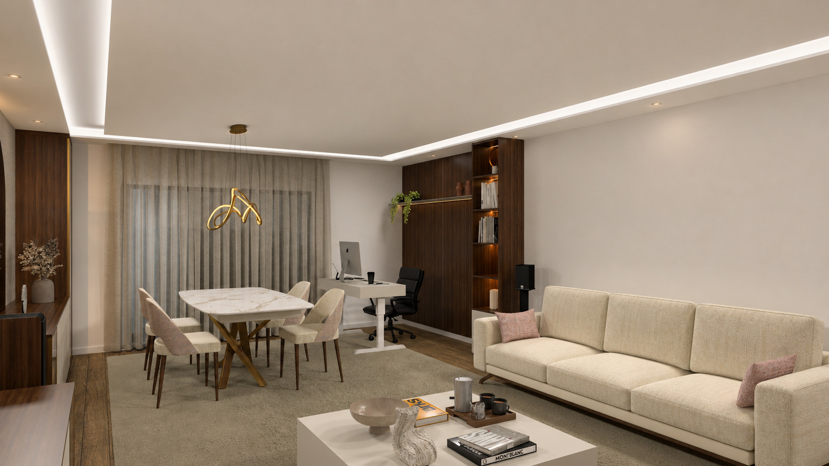 Sala Alverca IS — zona de refeições e trabalho